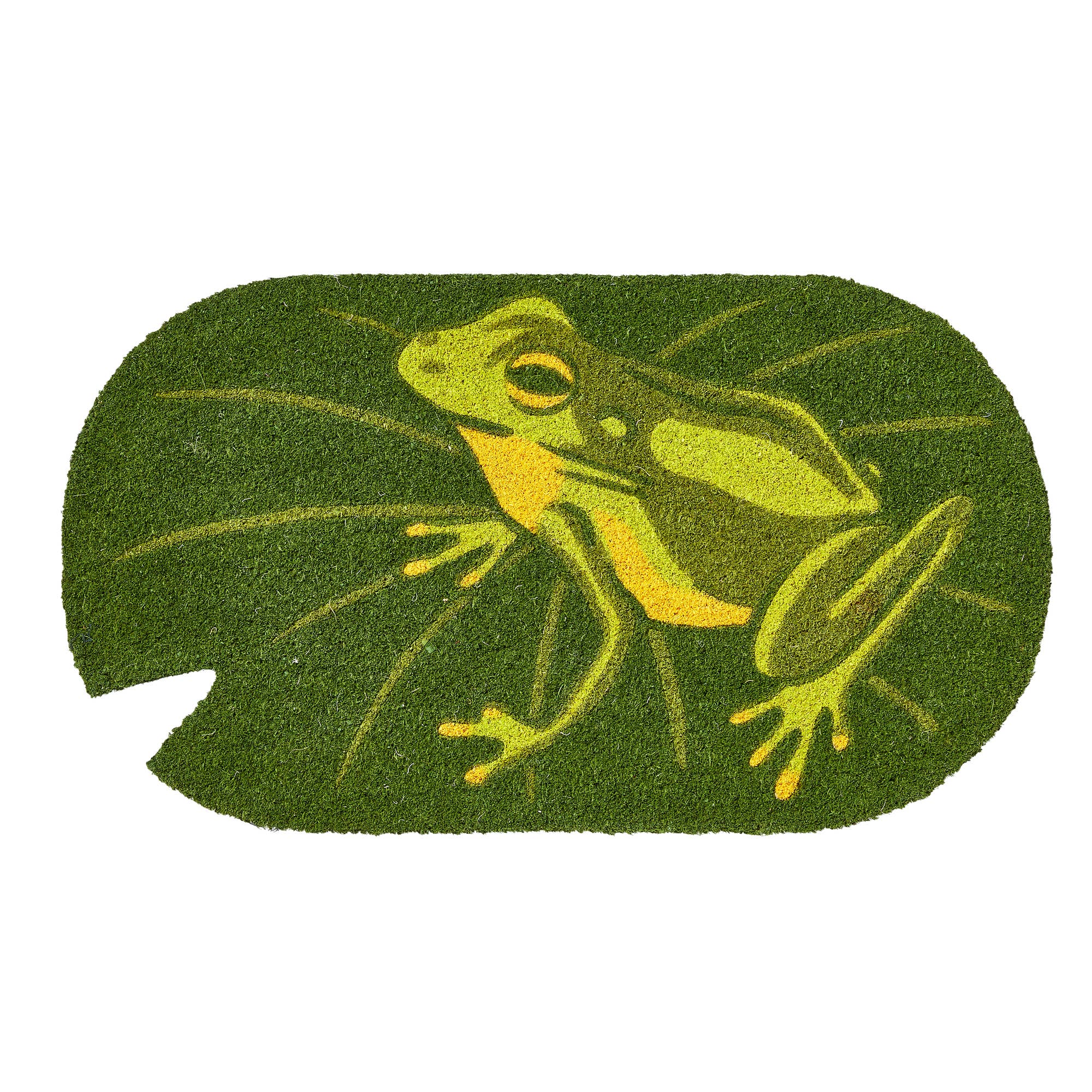 tag - Frog On Lily Pad Non-Slip Coir Mat