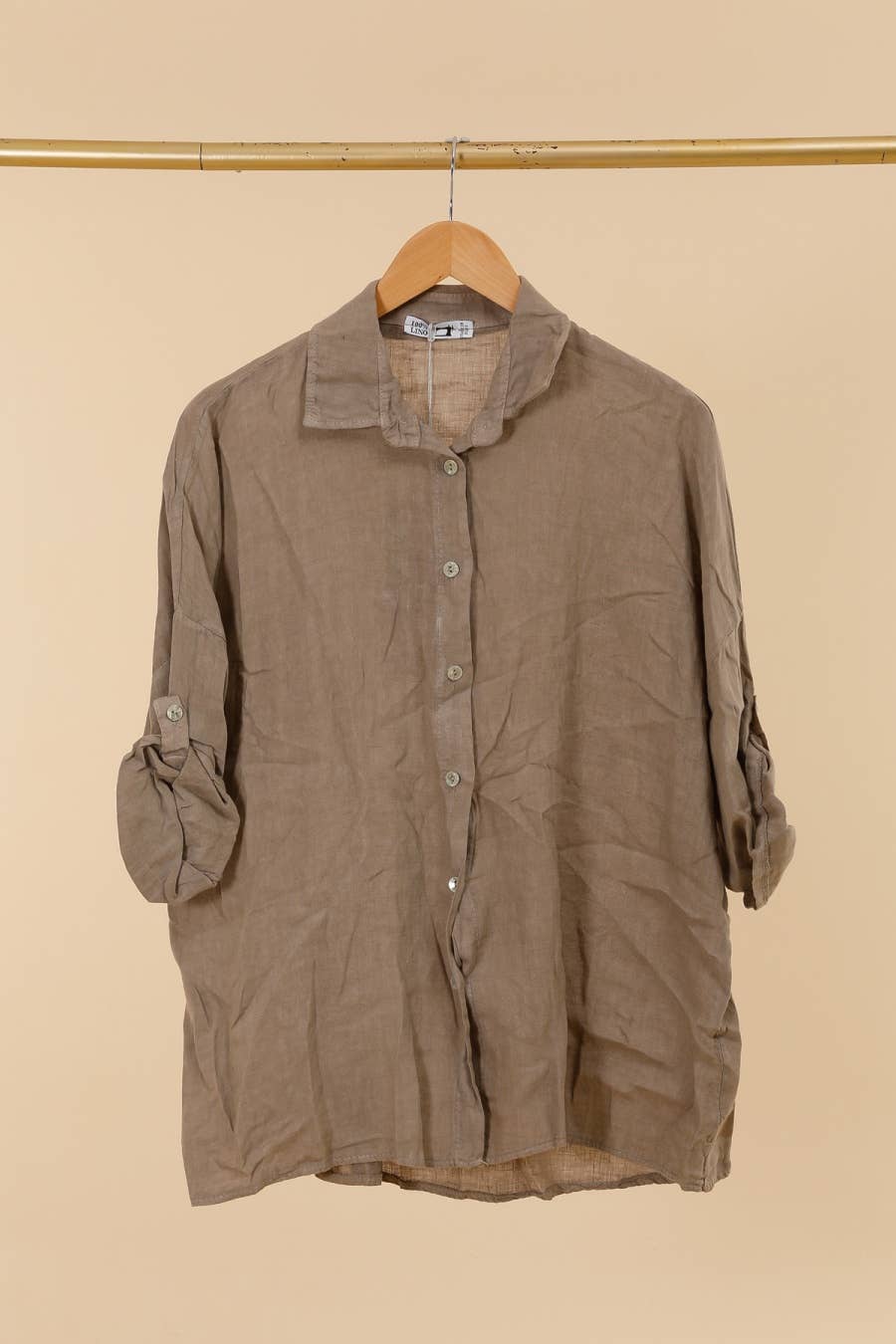 la maison des fibres naturelles - 620090u 100% linen shirt made in Italy