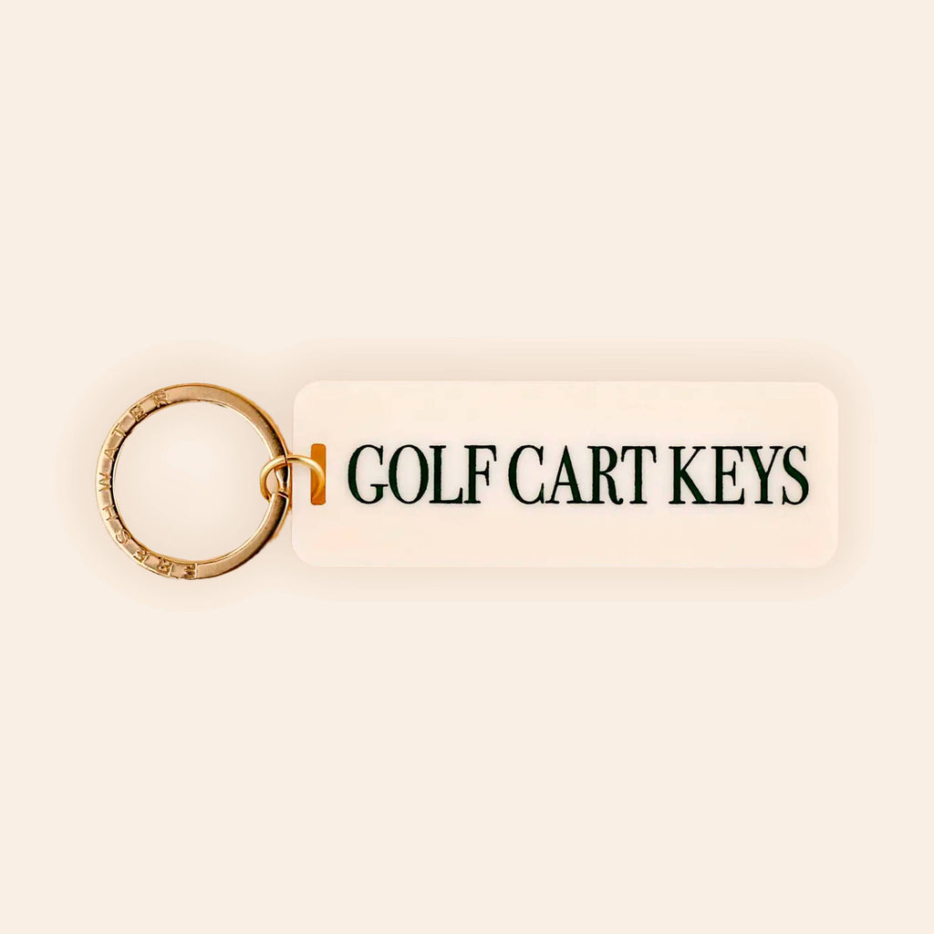 Freshwater Curated Goods - Golf Cart Keys Rectangle Keychain