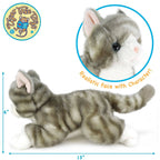 VIAHART Toy Co. - Gavin the Grey Tabby Cat | 13 Inch Stuffed Animal Plush