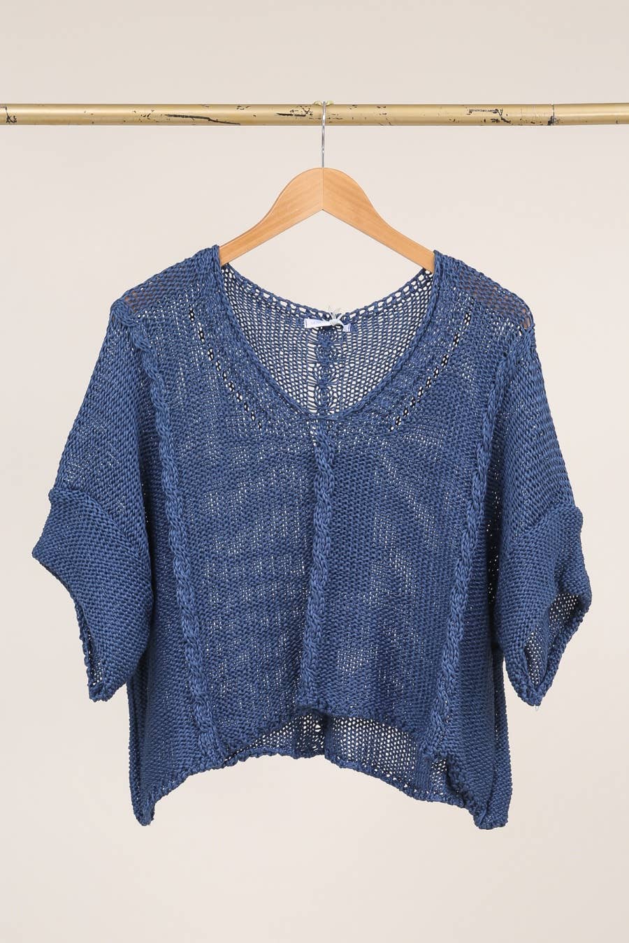 la maison des fibres naturelles - Cotton knit sweater 1916 100% LINEN