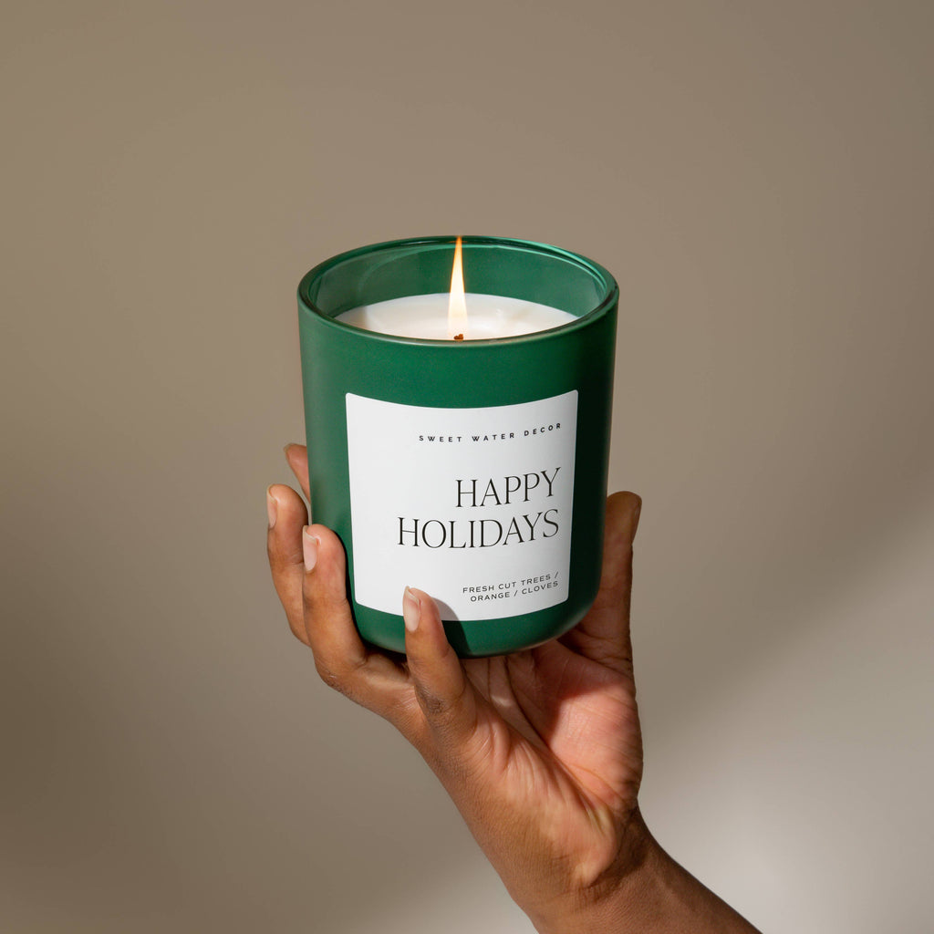 Sweet Water Decor - Happy Holidays 15 oz Soy Candle