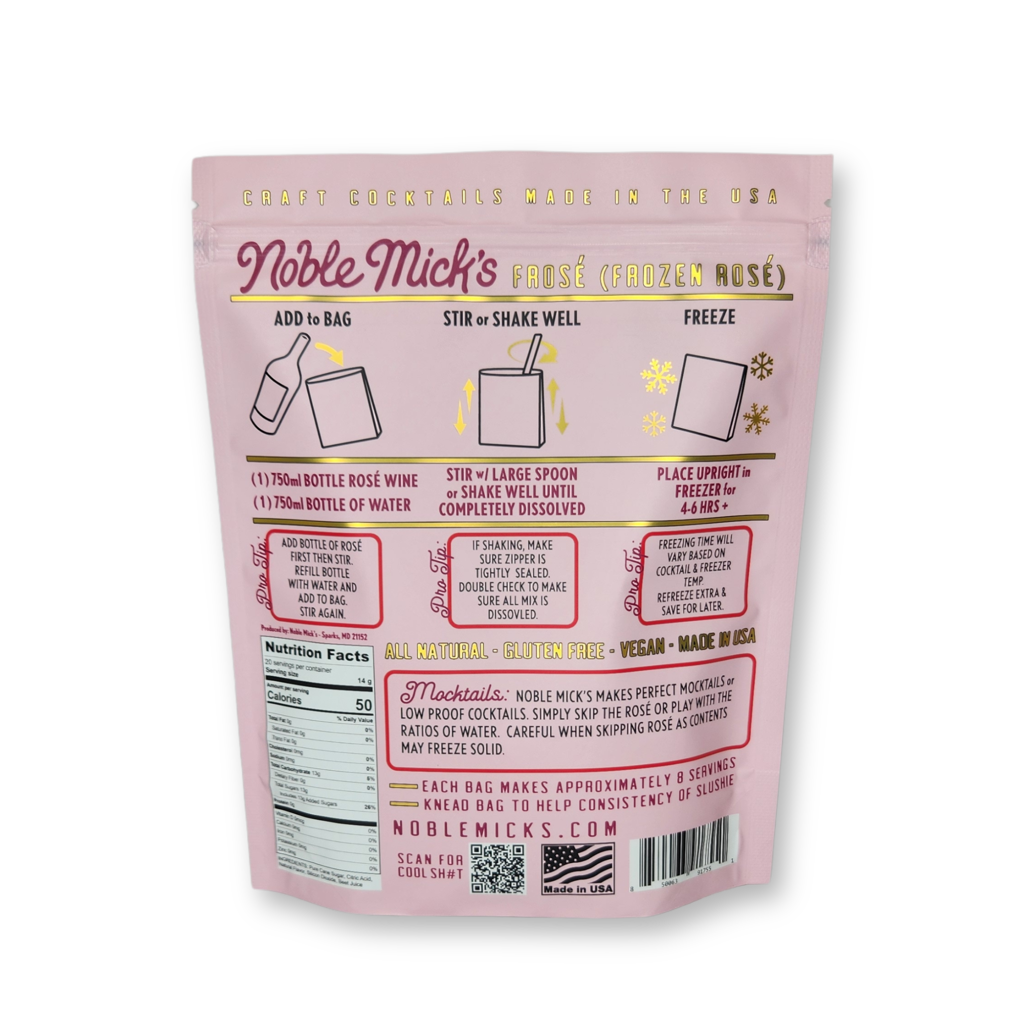 Noble Mick's - Craft Beverage Company - Frose' Frozen Cocktail