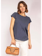 LINEN & COTTON HOUSE - COTTON T-SHIRT ROUND NECK, BASIC 8117