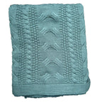 Chloe & Lex - Classic Cableknit Cotton Throw Blankets