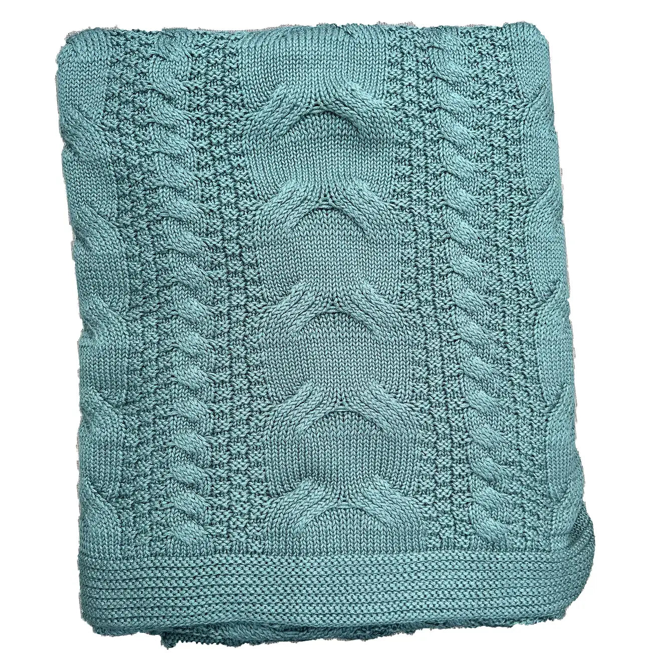 Chloe & Lex - Classic Cableknit Cotton Throw Blankets