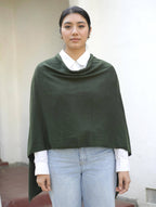 Dolma - Cashmere Poncho Seaweed 