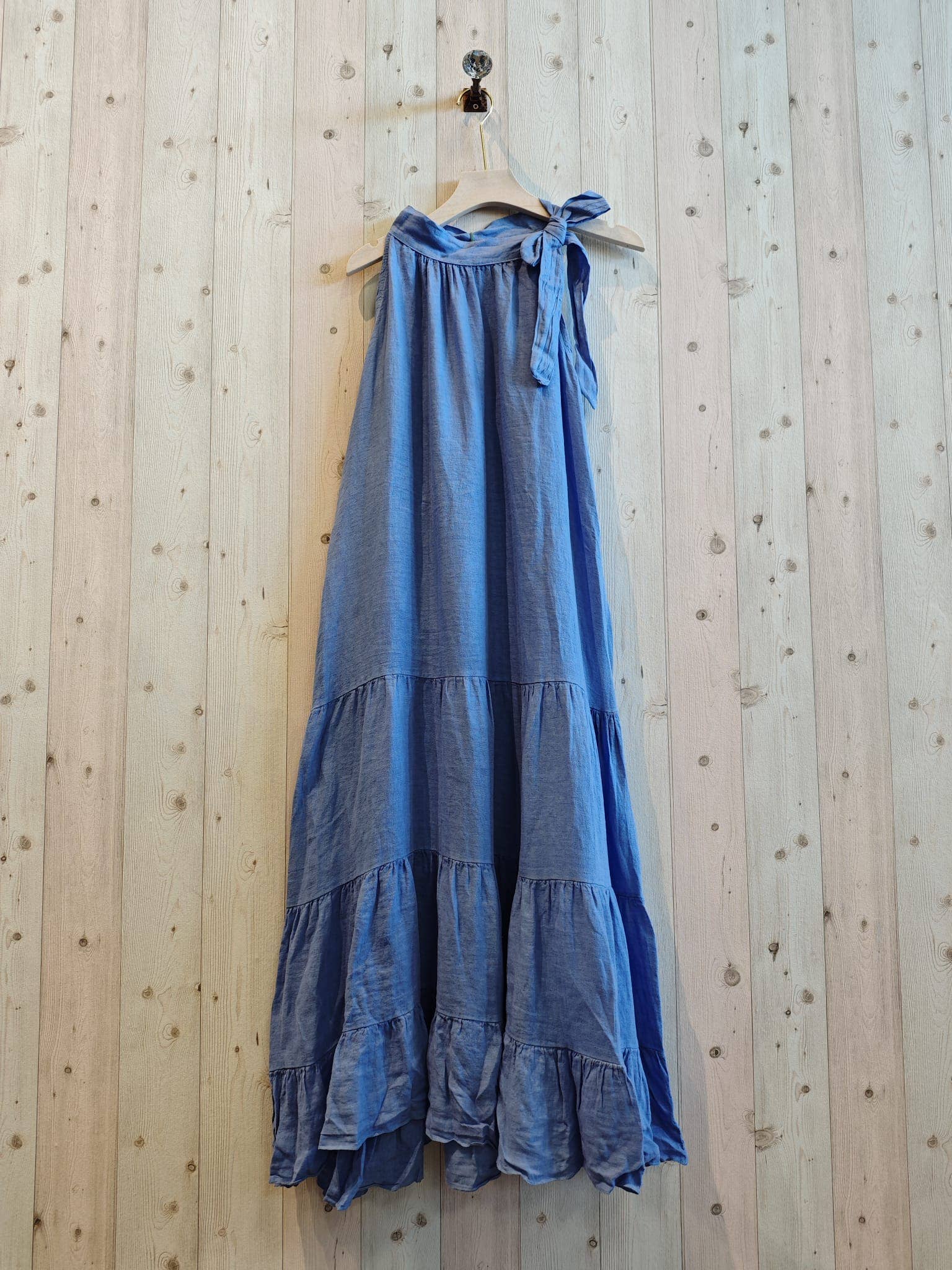 Linen & More - REF 72319 LONG DRESS BOW 100% LINEN