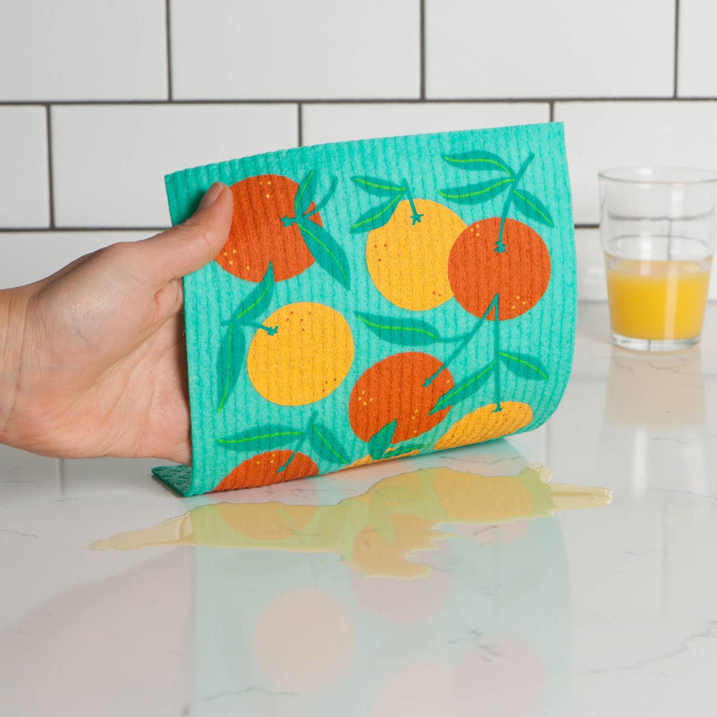 Ecologie - Oranges Swedish Dishcloth