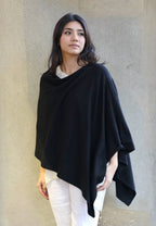 Dolma - Cashmere Poncho Black