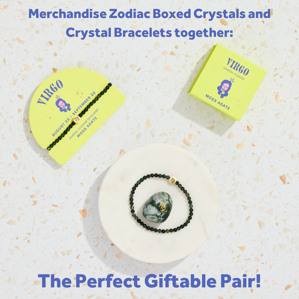 GeoCentral - Virgo Mini Zodiac Bracelet – 4mm Crystal Beads