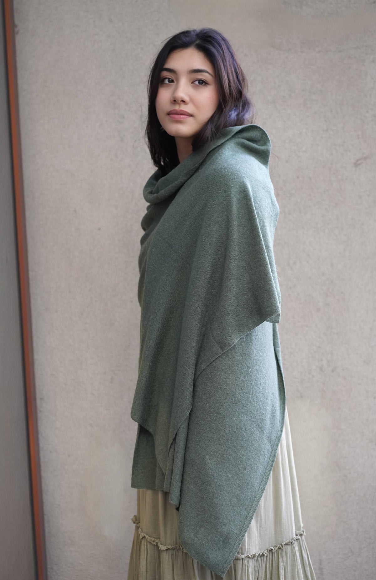 Dolma - Cashmere Scarf/Wrap Seaweed