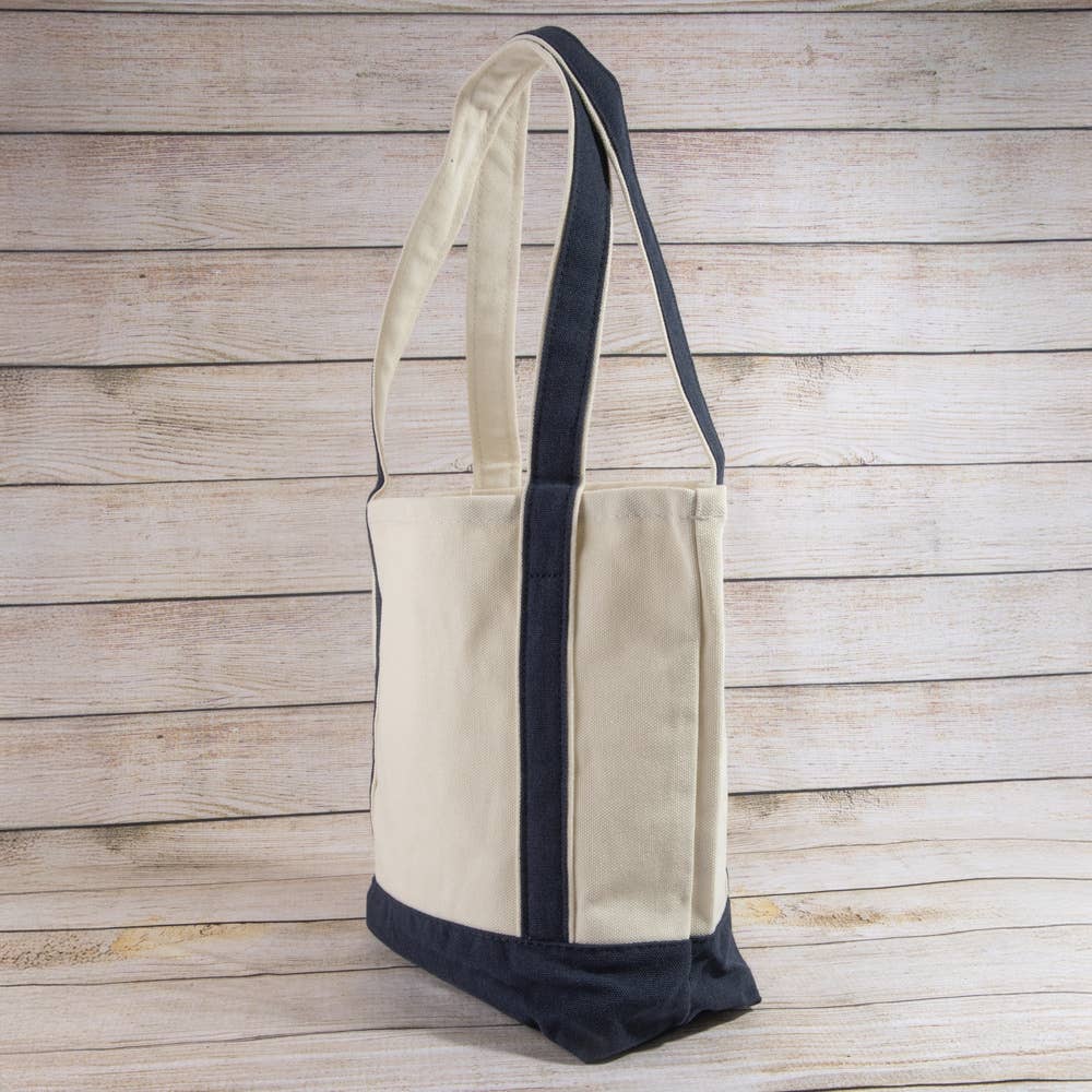 Collections by Fame Accessories - Lazy Sundays Embroidered Canvas Tote Bag