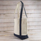 Collections by Fame Accessories - Lazy Sundays Embroidered Canvas Tote Bag