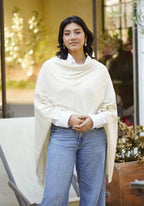 Dolma - Cashmere Poncho Oatmeal 