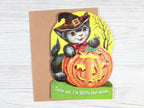 Bad Betty Greeting Co. - Vintage Funny Halloween Card - I'm 100% That Witch