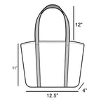 Collections by Fame Accessories - Lazy Sundays Embroidered Canvas Tote Bag