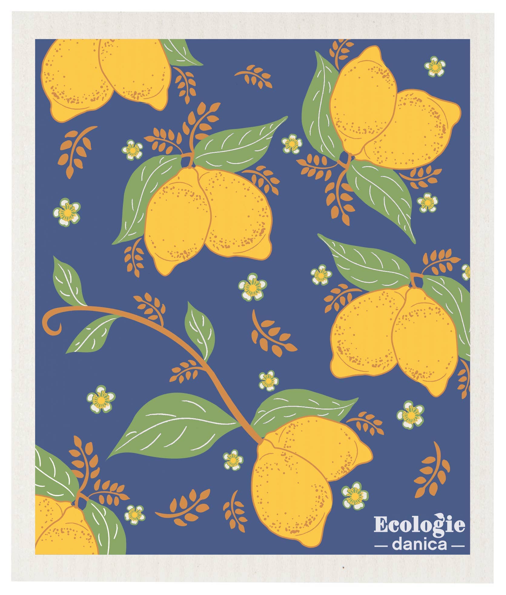 Ecologie - Provencal Lemons Swedish Dishcloth
