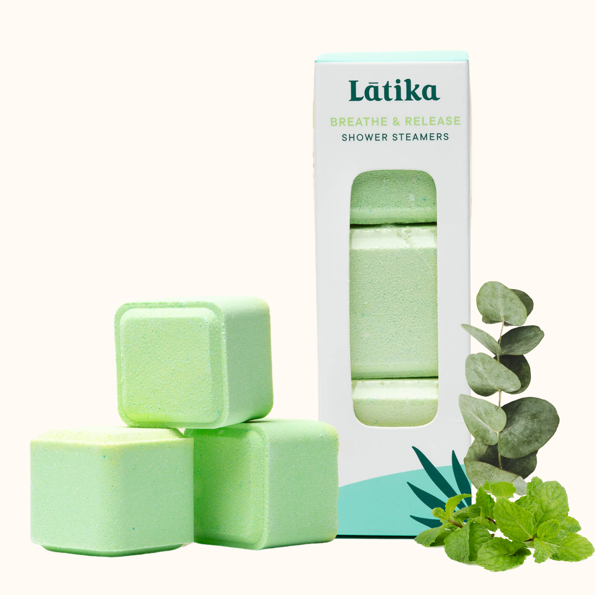 Latika Beauty - 🎄 Shower Steamer 🟩 Eucalyptus & Mint - Breathe Release