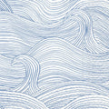 Boston International - Paper Cocktail Napkins Pack of 20 Wind Waves