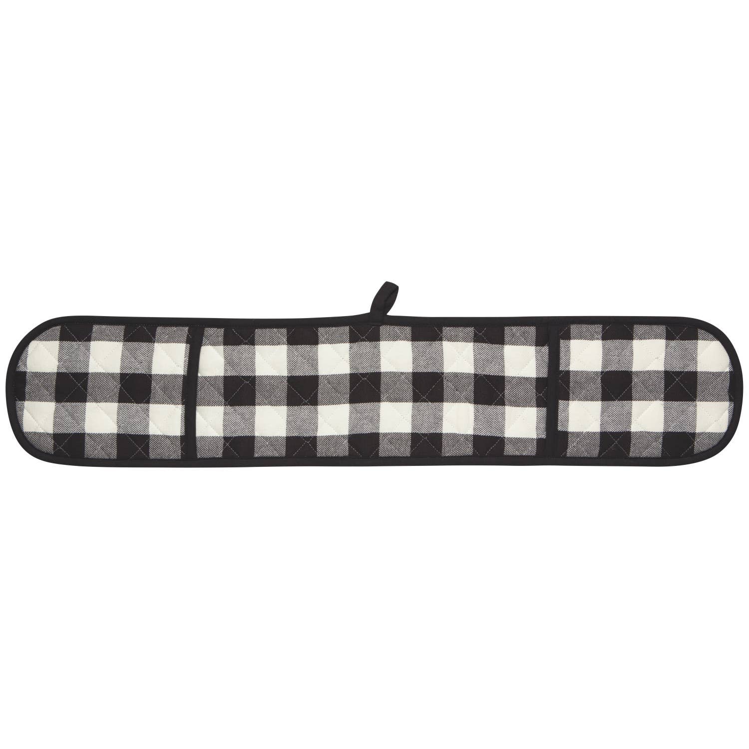 Now Designs by Danica - Black Check Double Oven Mitt