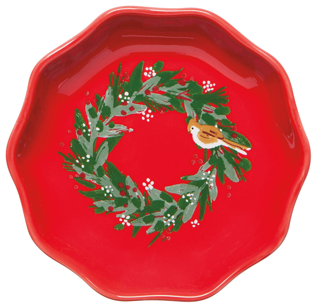 Now Designs by Danica - Wreaths Shaped Christmas Pinch Bowls