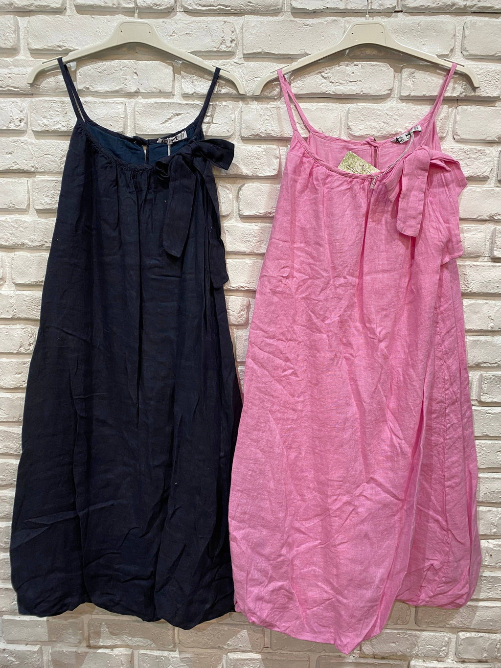 la maison des fibres naturelles - Linen strap dress 72313 100% linen lining 100% cotton