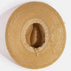 Collections by Fame Accessories - Braided Rope Band Straw Hat