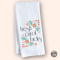 Twisted Wares - Fresh Out of Fucks Premium Cotton Tea Towel
