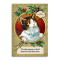 Bad Betty Greeting Co. - Cat Lover Christmas Card - Tinsel in the Litter Box Season