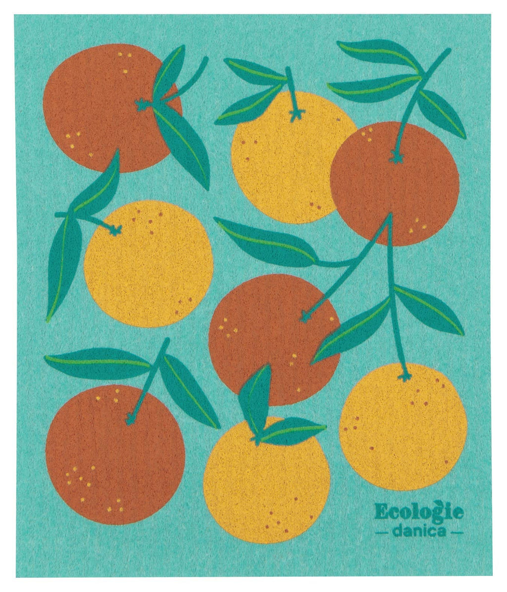 Ecologie - Oranges Swedish Dishcloth