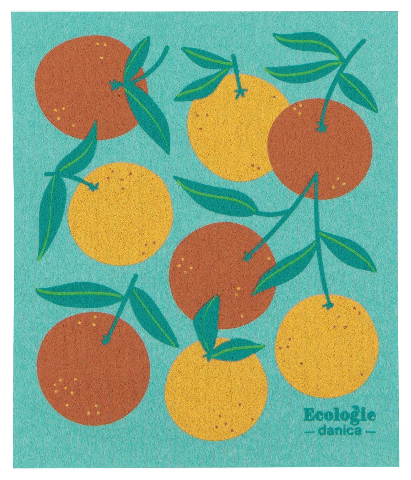 Ecologie - Oranges Swedish Dishcloth
