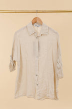 la maison des fibres naturelles - 620090u 100% linen shirt made in Italy