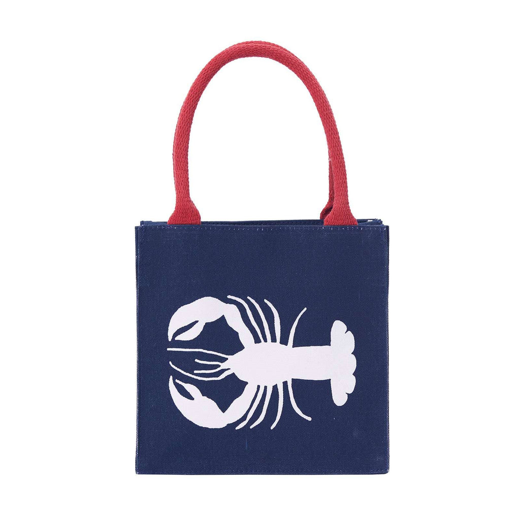 rockflowerpaper - LOBSTER NAVY Itsy Bitsy Reusable Gift Bag Tote