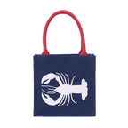 rockflowerpaper - LOBSTER NAVY Itsy Bitsy Reusable Gift Bag Tote
