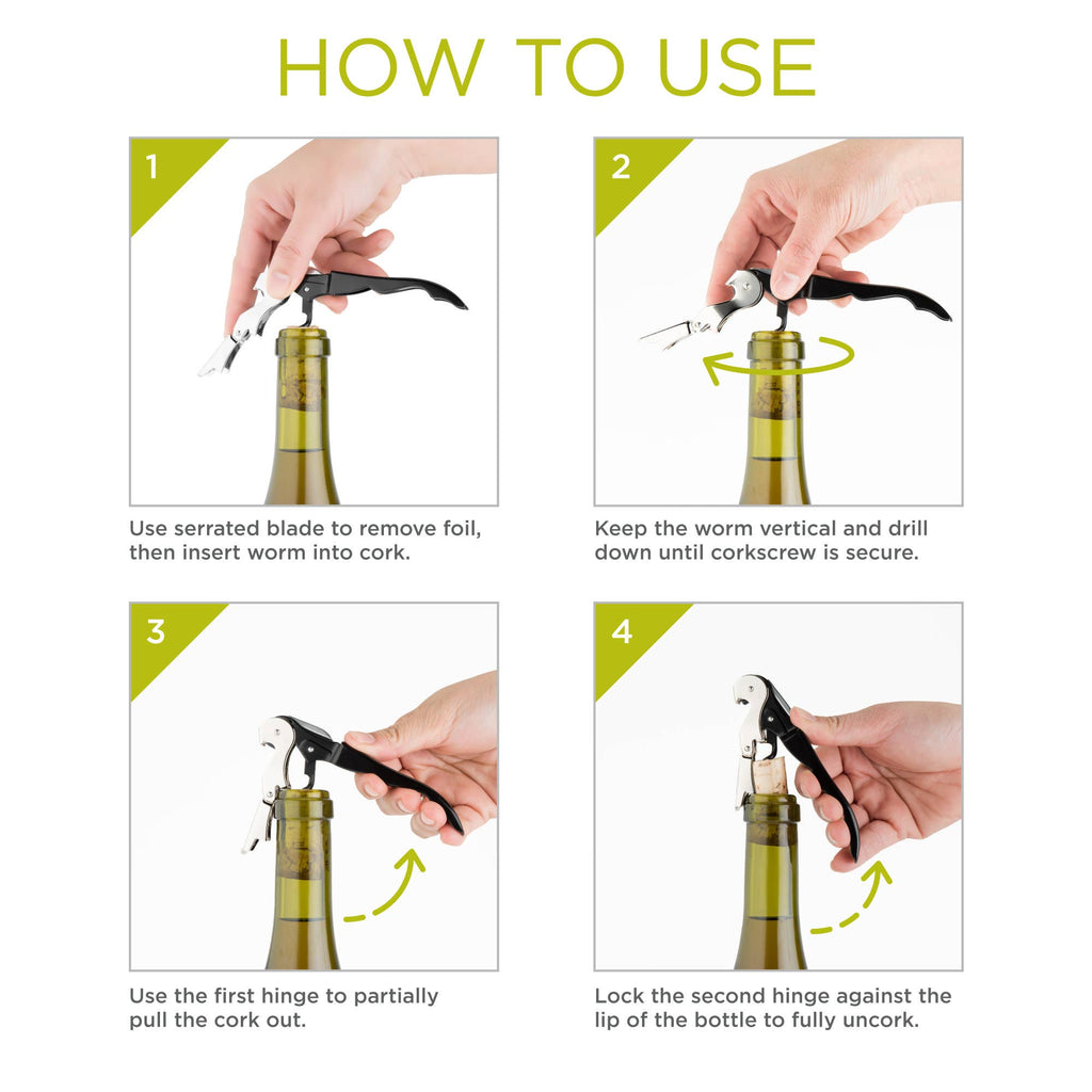 TRUE - Truetap Double-Hinged Corkscrew - ASST COLORS