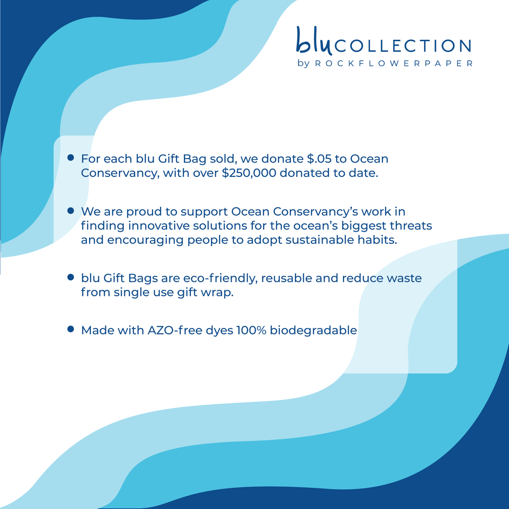 rockflowerpaper - LOBSTER NAVY Itsy Bitsy Reusable Gift Bag Tote