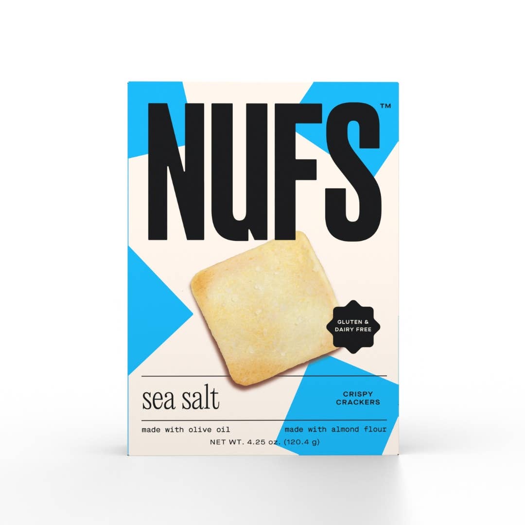 Nufs - Sea Salt Gluten-Free & Seed Oil Free Crackers - 4.25oz