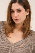 la maison des fibres naturelles - Cotton knit sweater 1916 100% LINEN