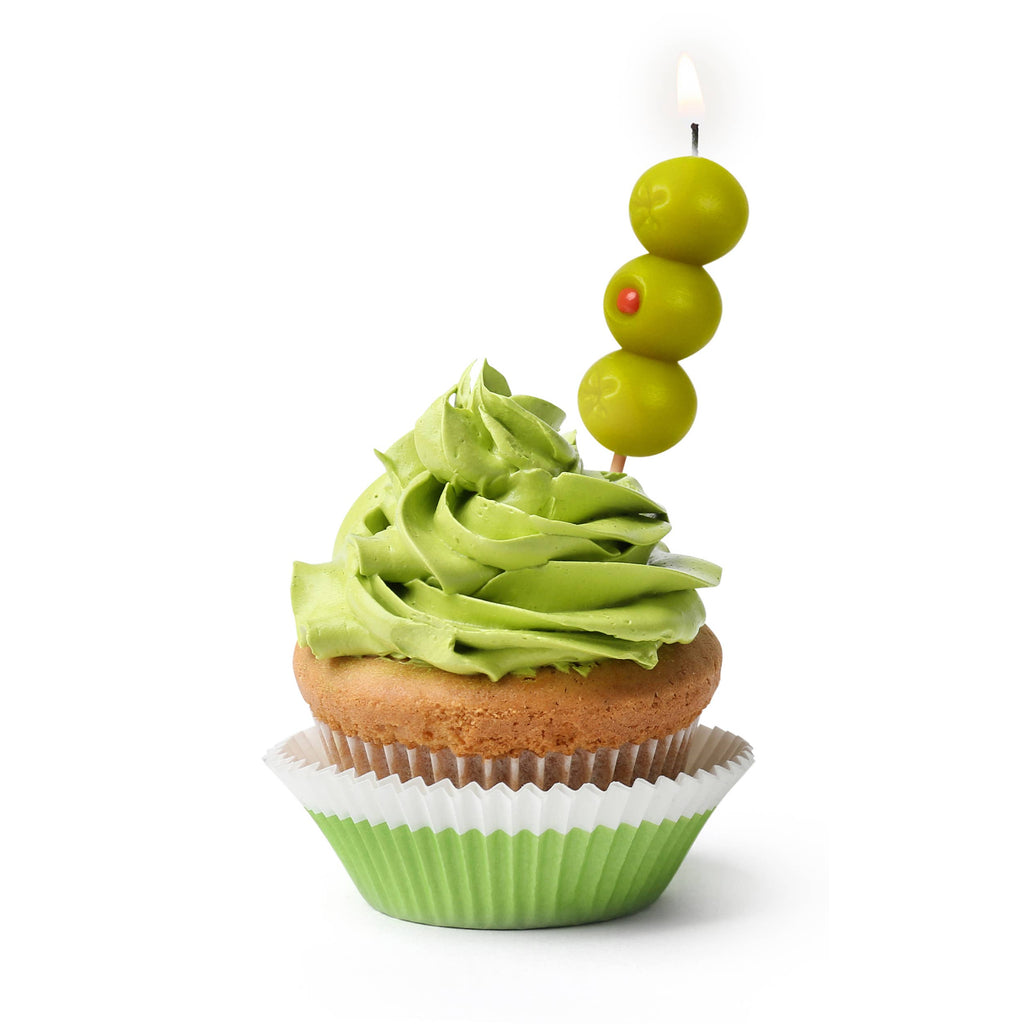 Fred & Friends - COCKTAIL PARTY Olive Candles - Set of 6