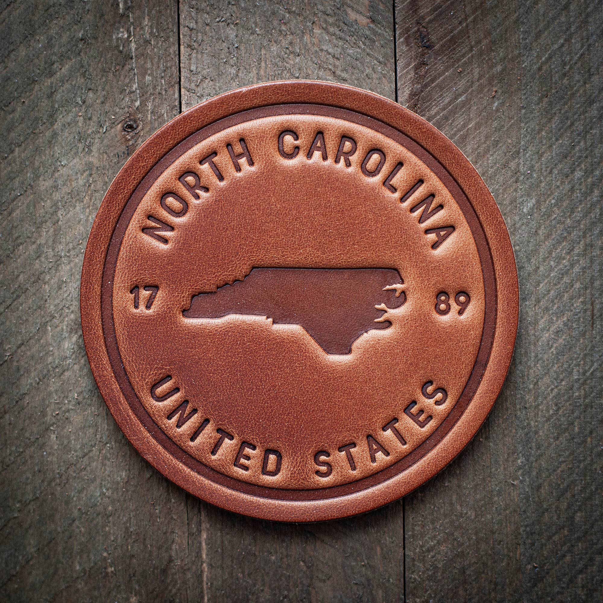 Sugarhouse Leather North Carolina State Silhouette Coaster - Thumbnail 2