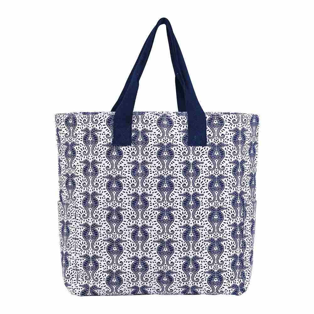 rockflowerpaper - SEAHORSES Carryall