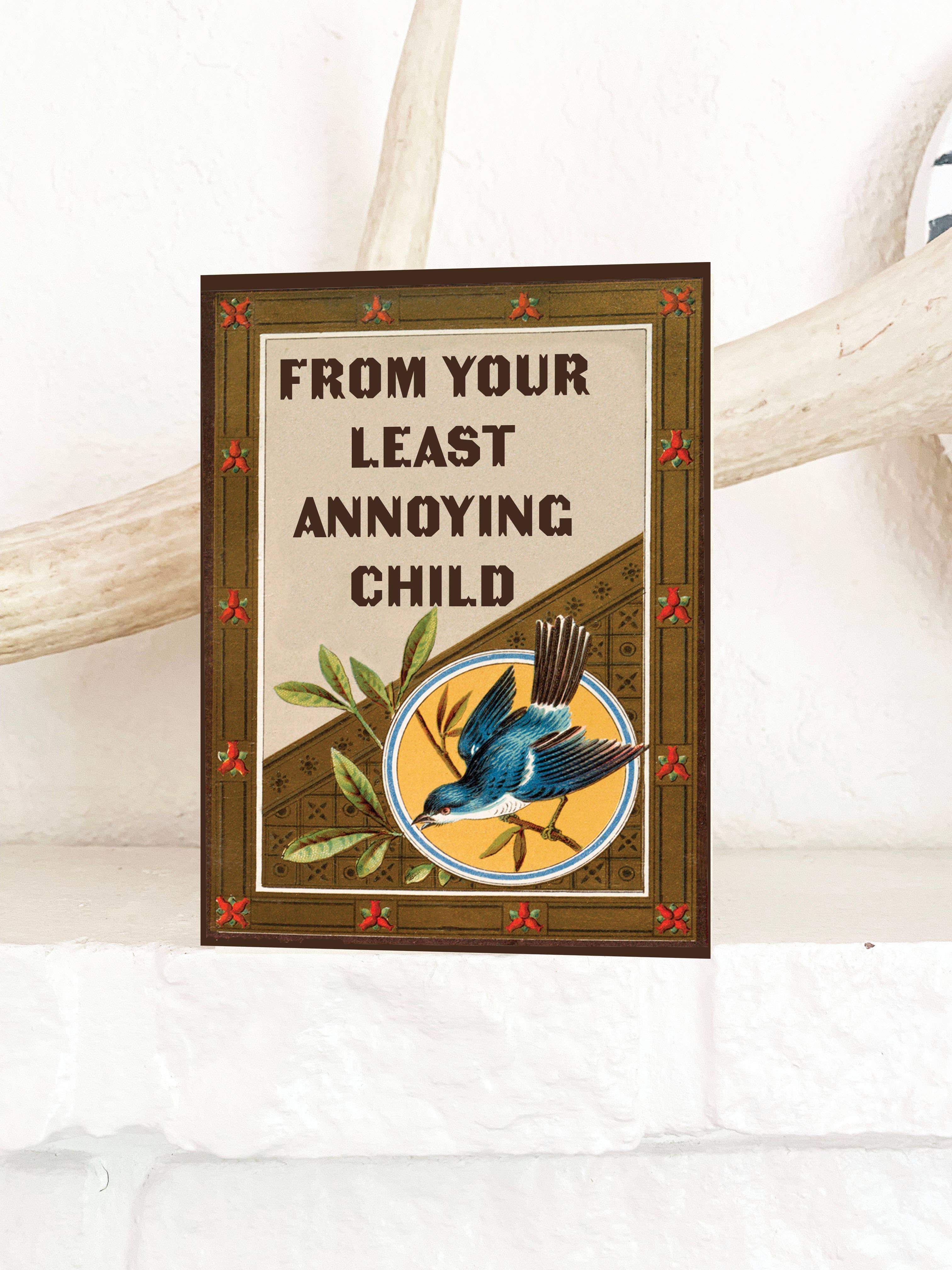 The Coin Laundry - From Your Least Annoying Child Funny Card - Vintage Style