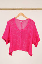 la maison des fibres naturelles - Cotton knit sweater 1916 100% LINEN