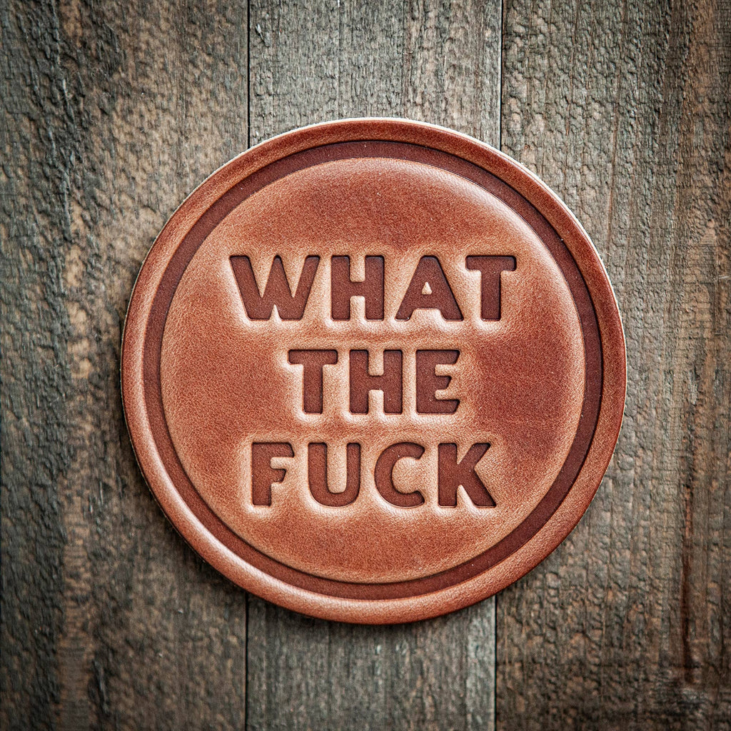 Sugarhouse Leather - What The Fuck Leather Coaster