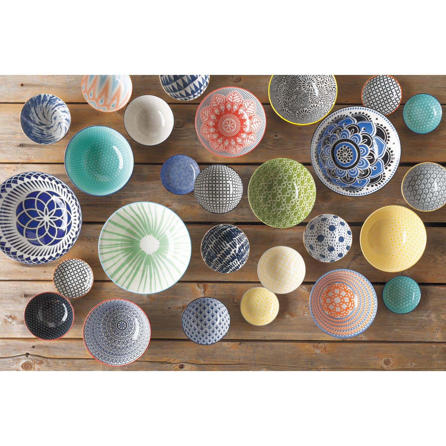 Now Designs by Danica - Blue Waves Stamped Bowl 6 inch