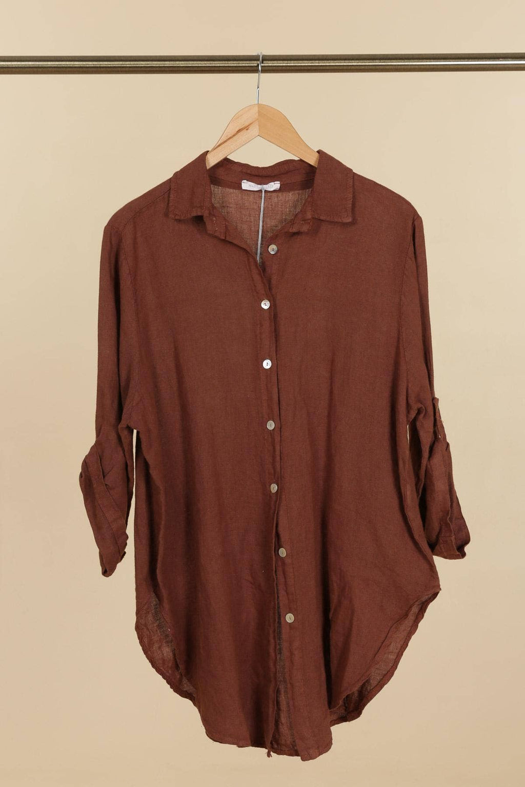 la maison des fibres naturelles - 100% linen shirt 620159