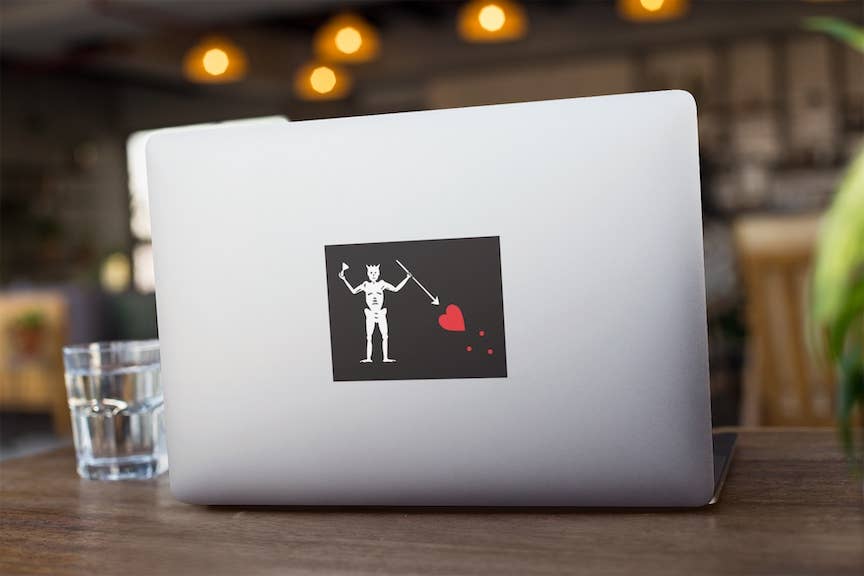 House of Swank Clothing - Blackbeard Flag Sticker