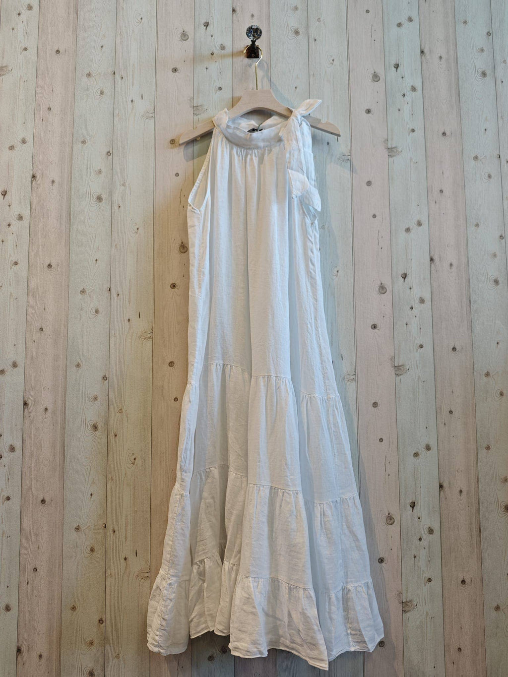 Linen & More - REF 72319 LONG DRESS BOW 100% LINEN