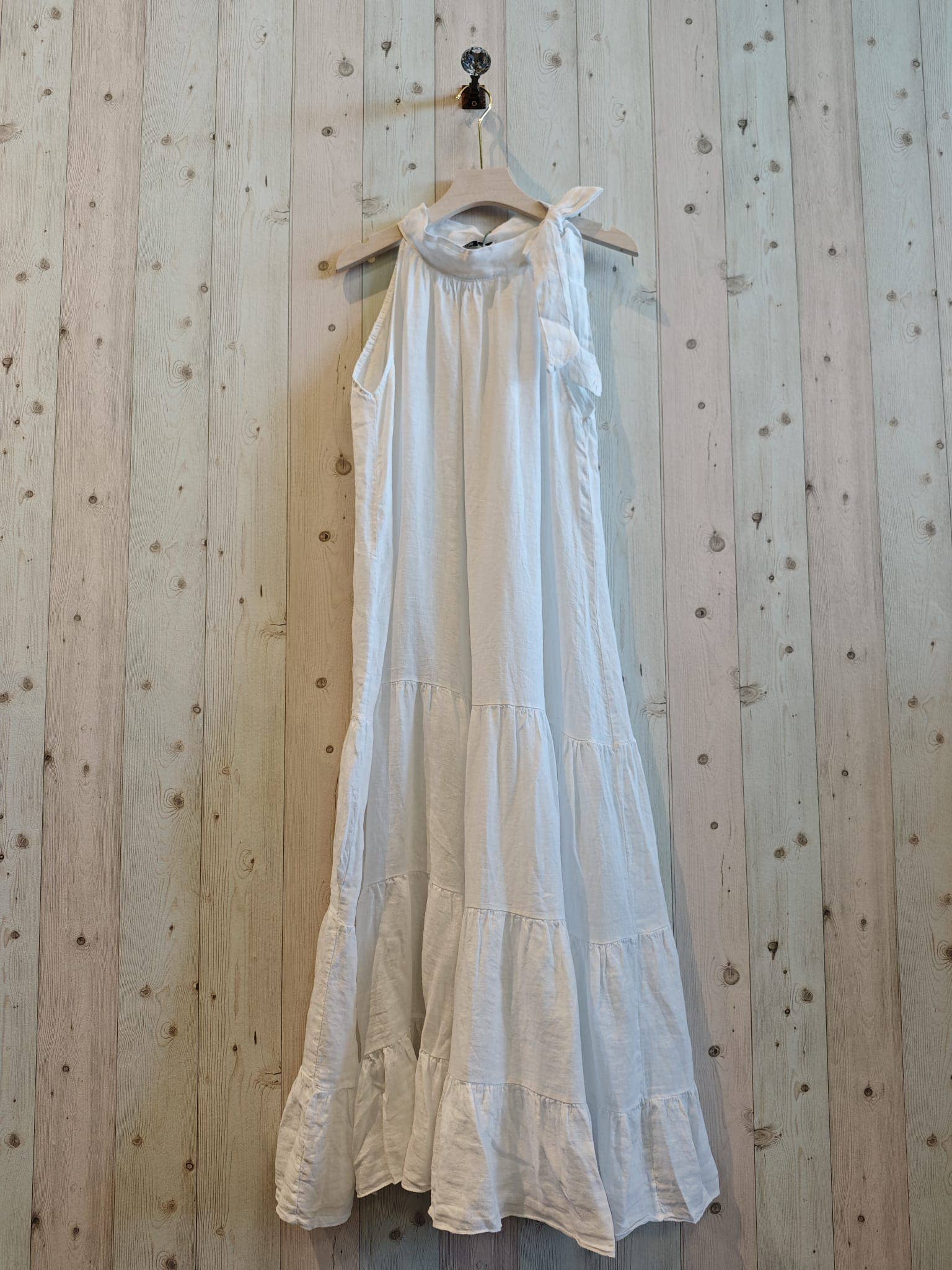 Linen & More - REF 72319 LONG DRESS BOW 100% LINEN